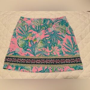 Tropical Pink and Green Skirt